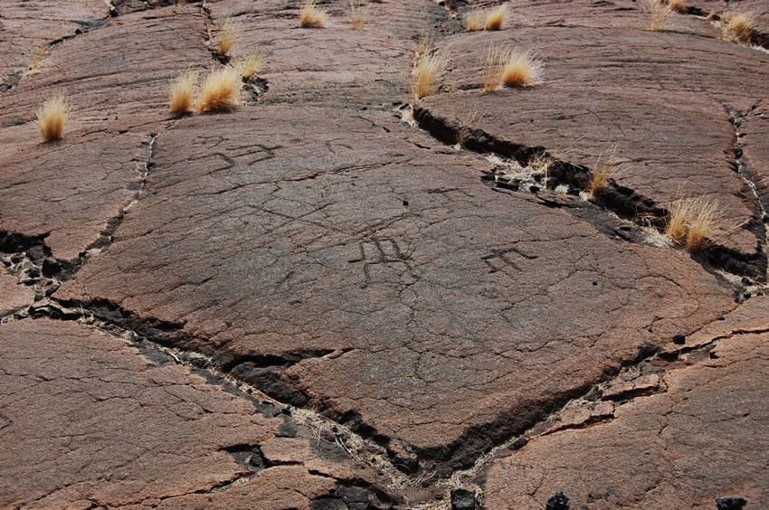 Hawaiian petroglyphs