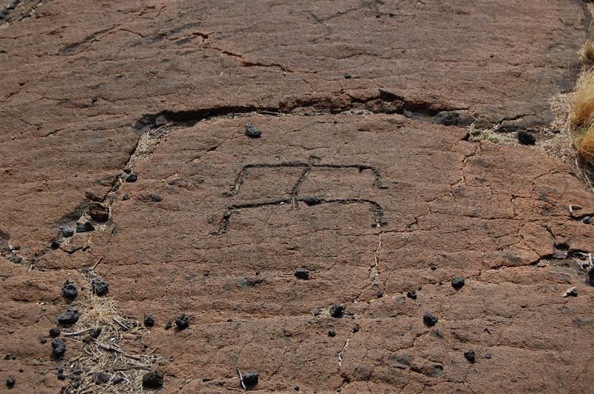 Hawaiian petroglyphs