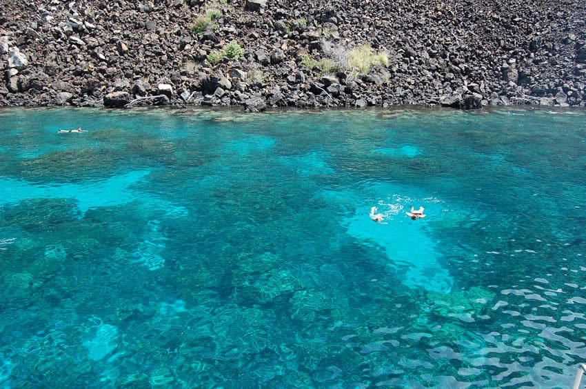 Popular snorkeling bay