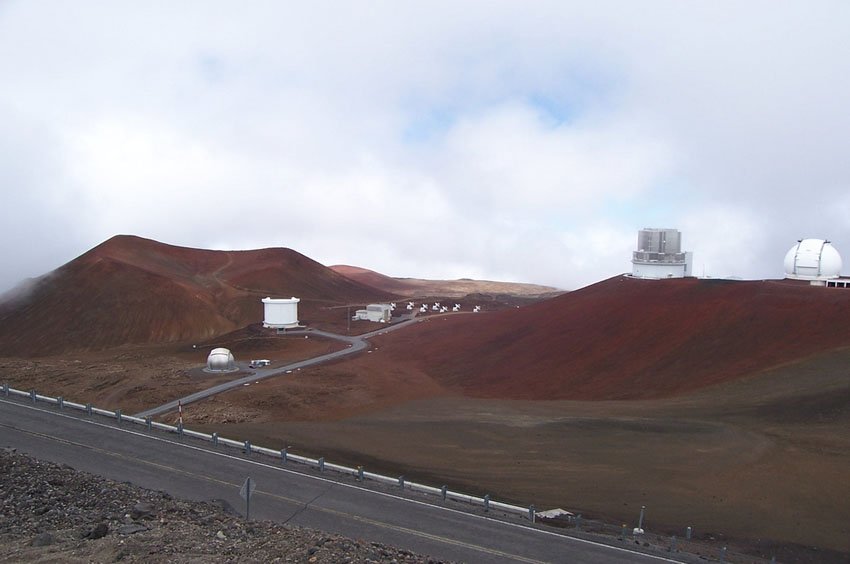 Volcano's red earth