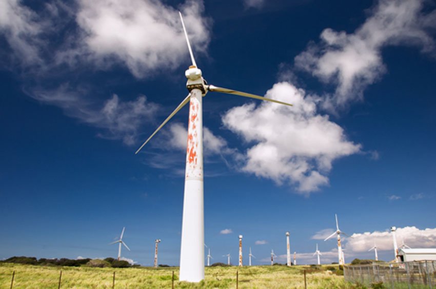 Wind farm near South Point