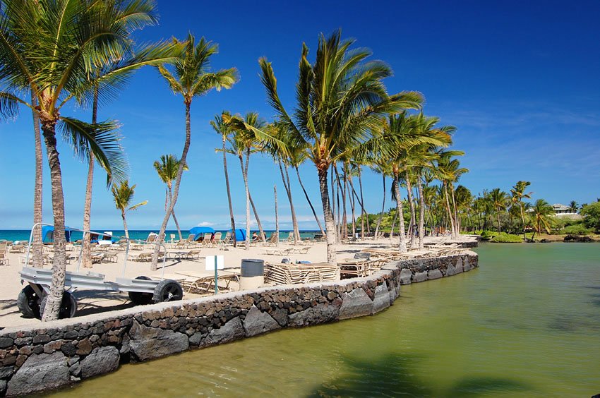 Scenic Waikoloa beach