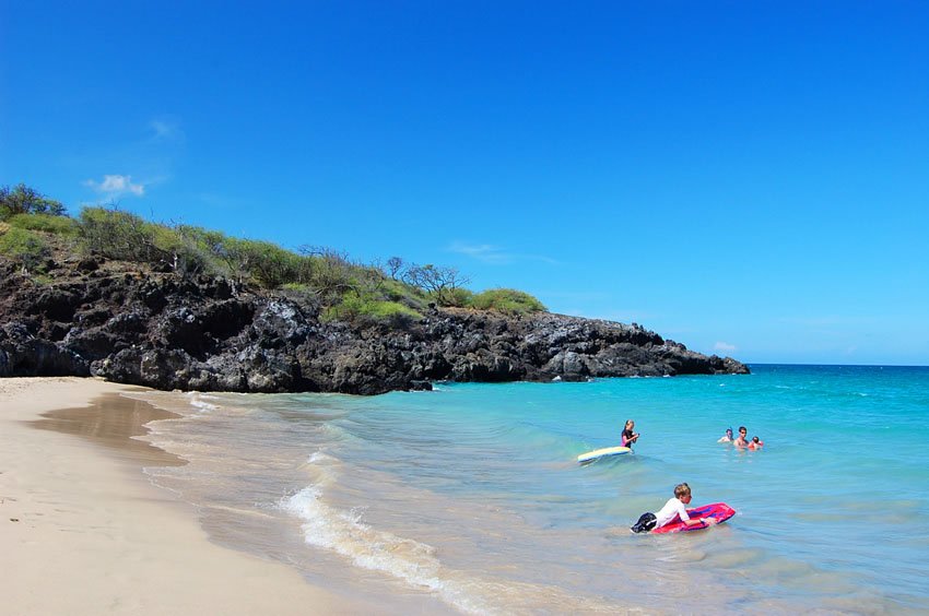 Left end of the beach