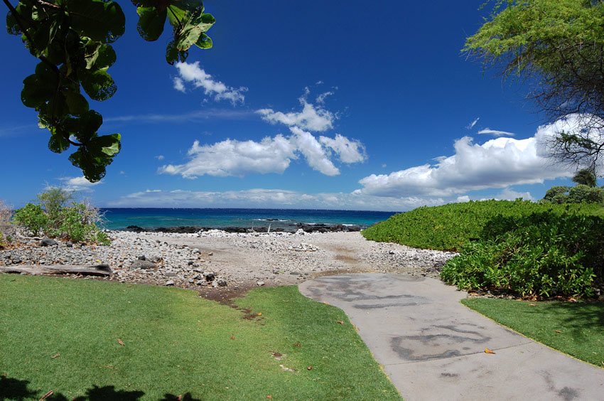 Scenic beach park