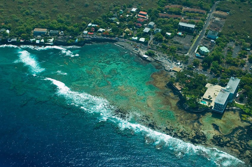 Kahalu'u Beach Park aerial