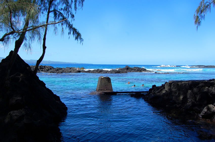 View from a shady picnic area