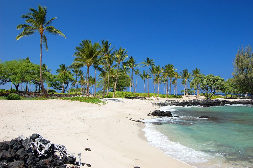 White-sand beach