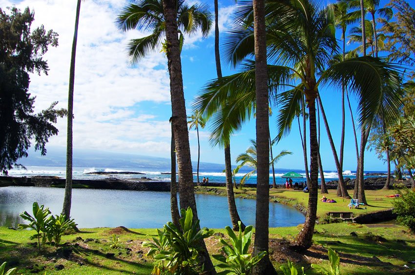 Beach park in Hilo