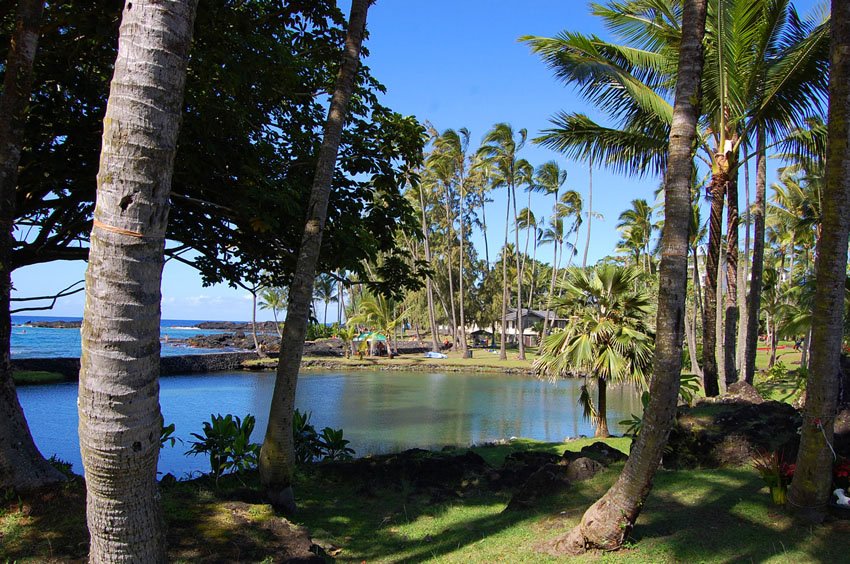 Scenic beach park