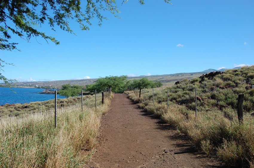 Scenic trail leads to the the beach