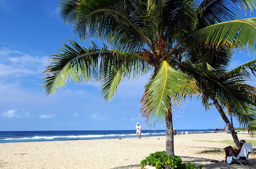 White-sand beach