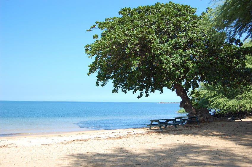 Good swimming beach