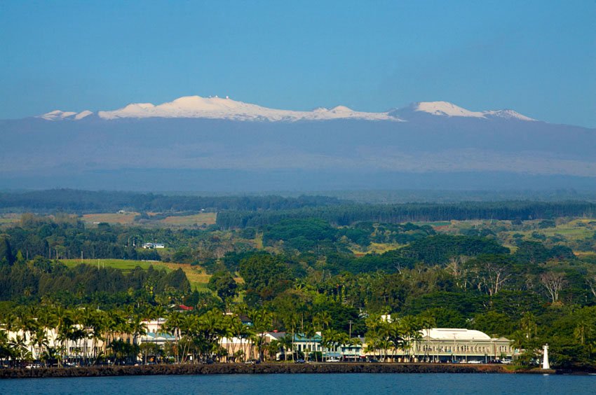 View to Hilo and Mauna Kea