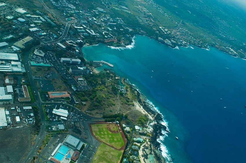 Aerial of Kailua-Kona