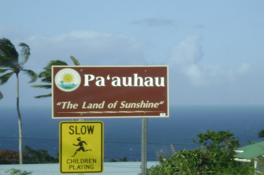 Pa'auhau sign