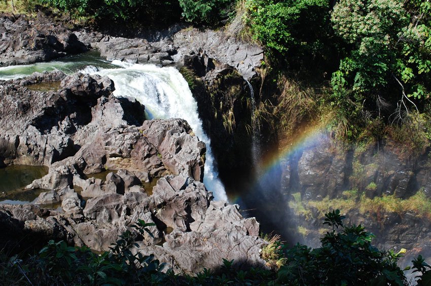 Top portion of the falls