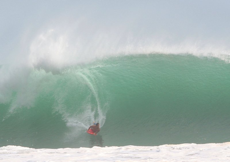 Bodyboarding in Hawaii