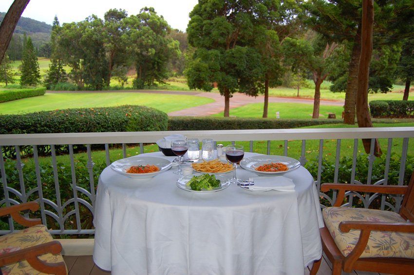 Private dining on Lanai