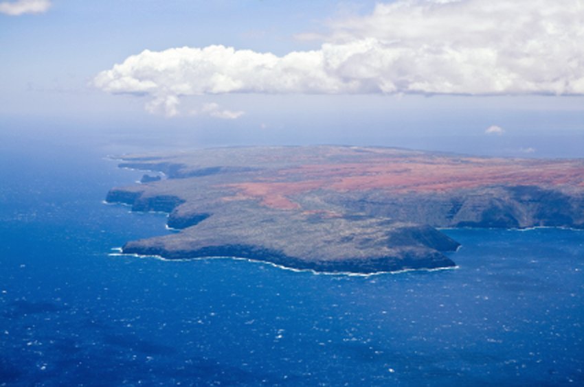 Kaho'olawe seen from the sky