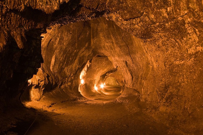 Inside the Turston Lava Tube