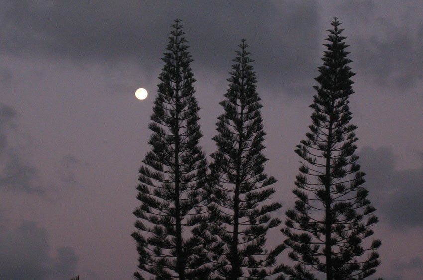 Full moon on Oahu