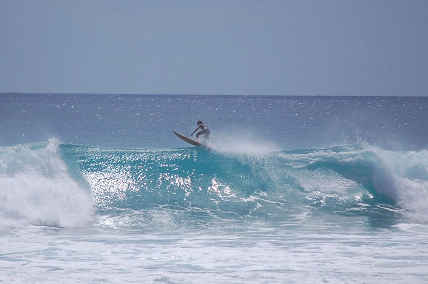 Oahu surfing