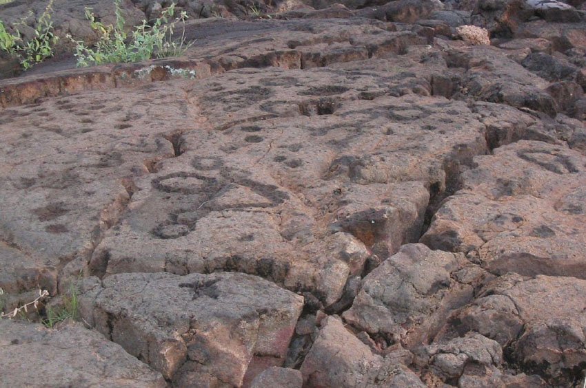 Ancient petroglyphs