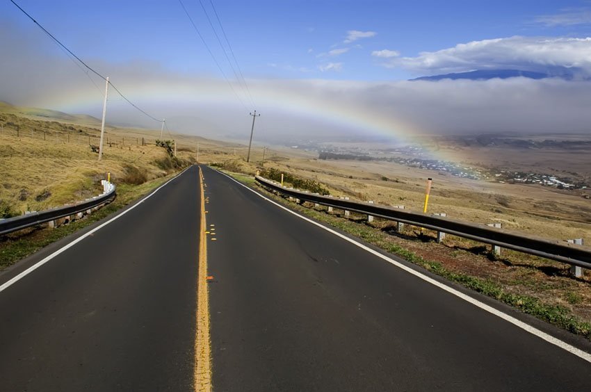 The road from Hawi to Waimea