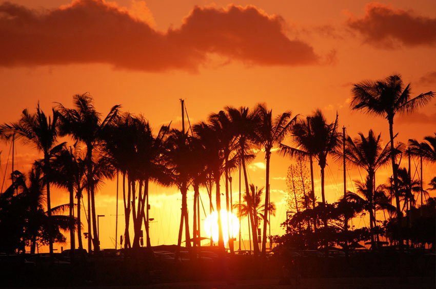 Waikiki Beach sailing