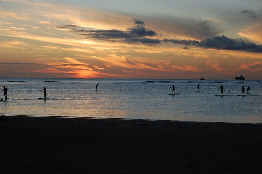 Stand-up paddleboarding