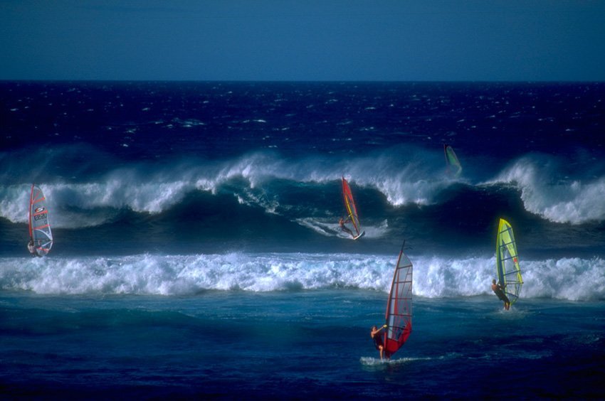 Windsurfing on Maui