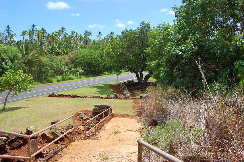 View from nearby stairs