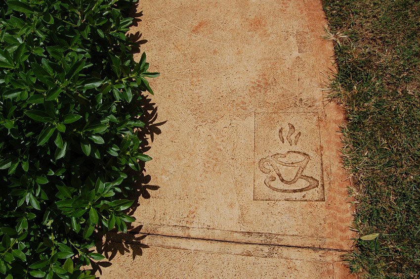 Coffee walkway