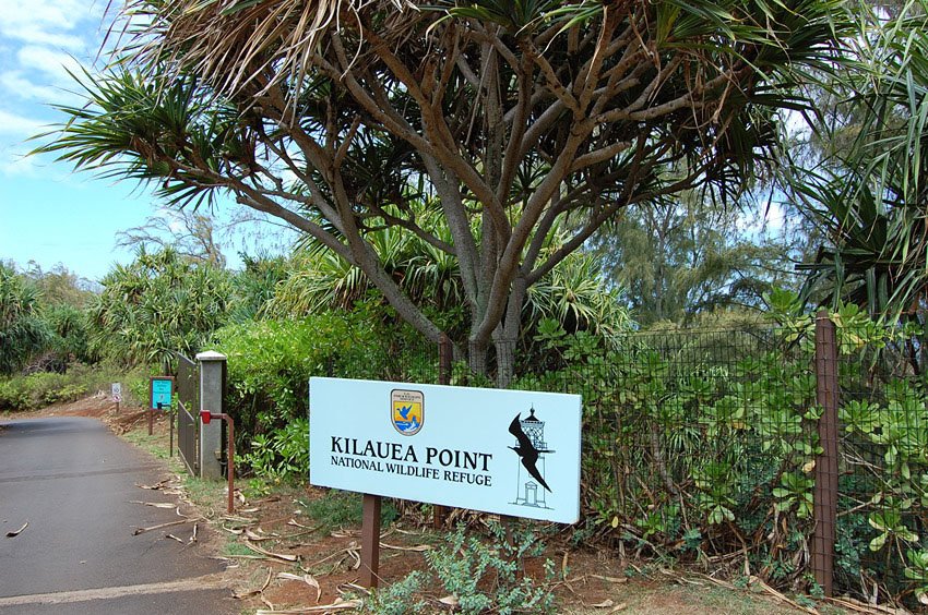 Entrance to Kilauea Wildlife Refuge