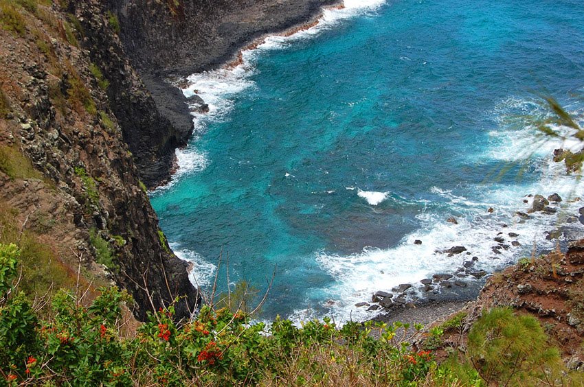 Looking down from the lookout point