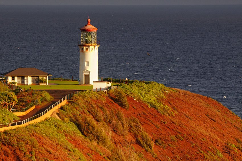 Cliff has red soil