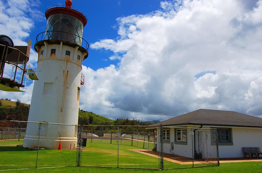 The back of the lighthouse