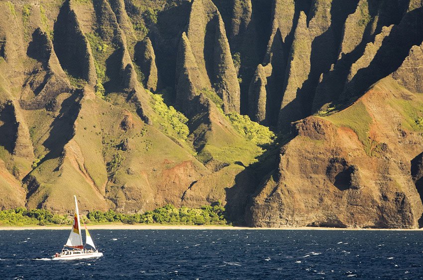 Na Pali Coast sunset sailing