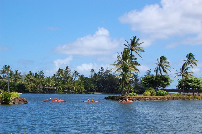 Kayaking on Wailua River