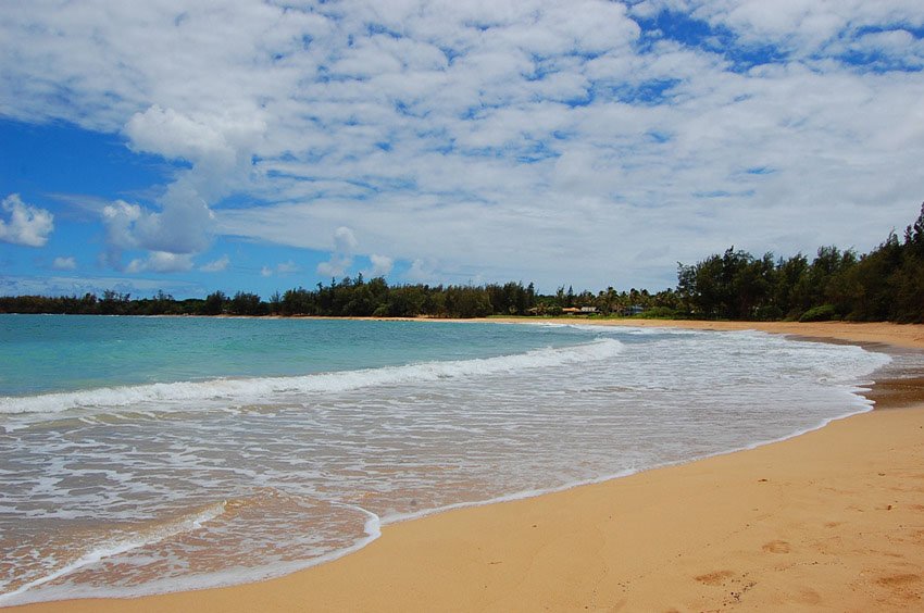 Looking towards Anahola Beach Park