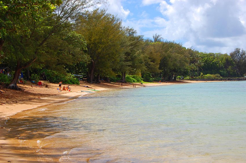 Beach is not crowded during the week