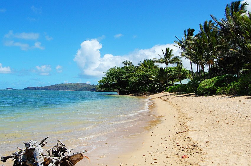 Scenic Kauai beach