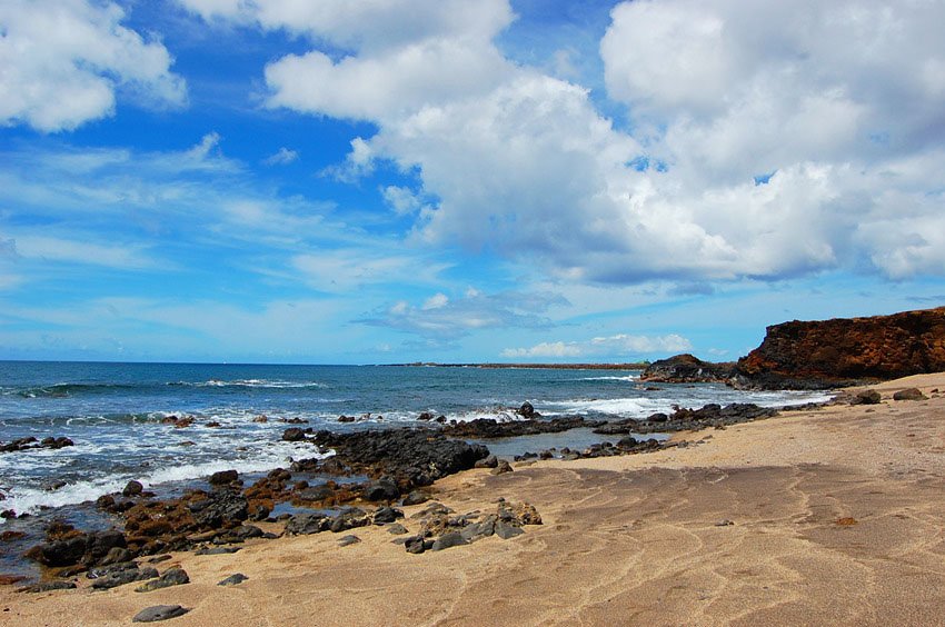 Lava rocks on the beach