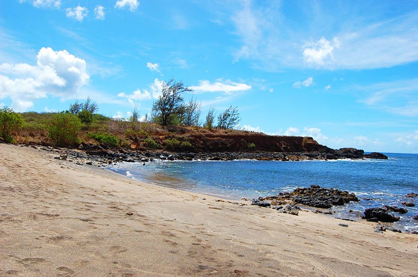 Small uncrowded beach