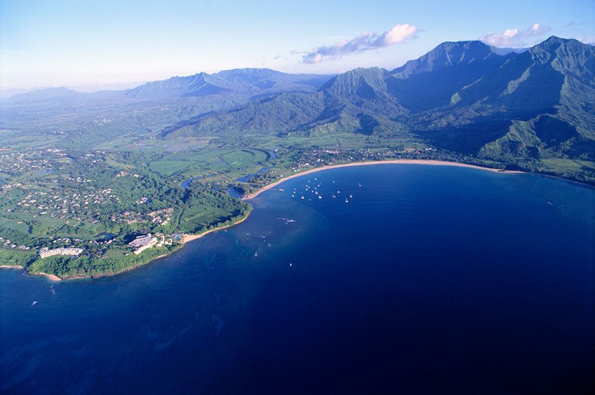 Hanalei Bay from above