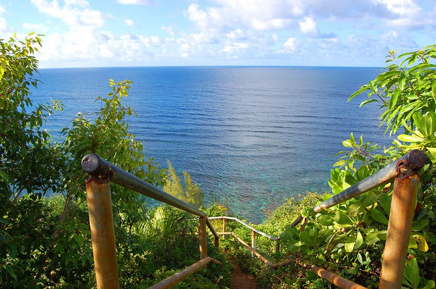 Steep part of the trail