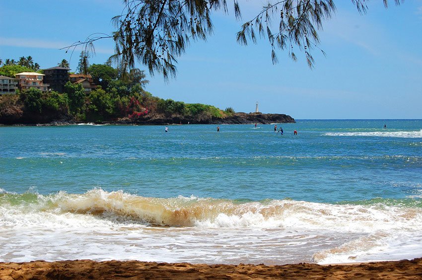 Kukui Point Lighthouse in the distance