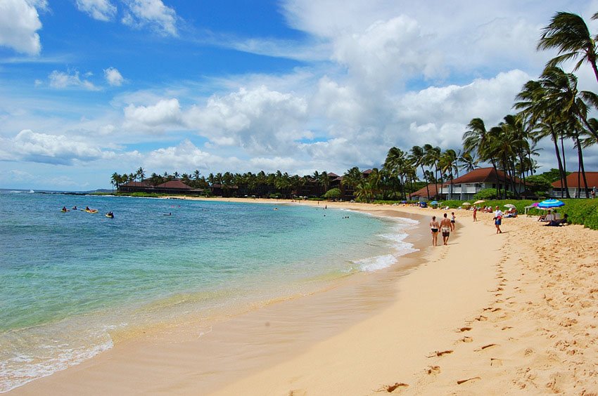 Kiahuna Beach on Kauai