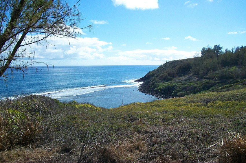 Start of the trail facing south