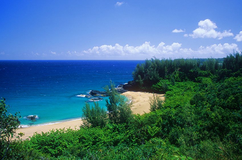 Kahalahala section of Lumaha'i Beach